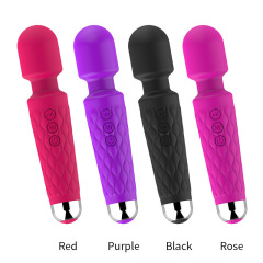 MY-2062--20-frequency charging silicone vibrate Rider av stick