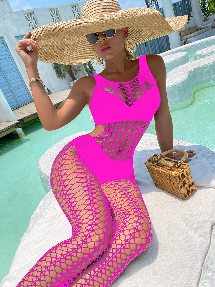 w576--Sexy suspender one-piece netsuit