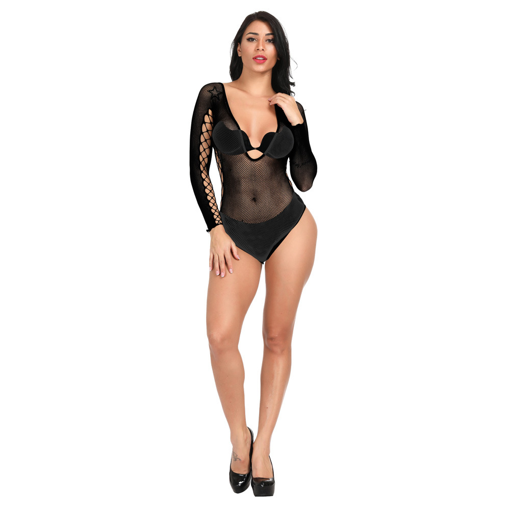 w350--Sexy net clothing tight hollow net clothing