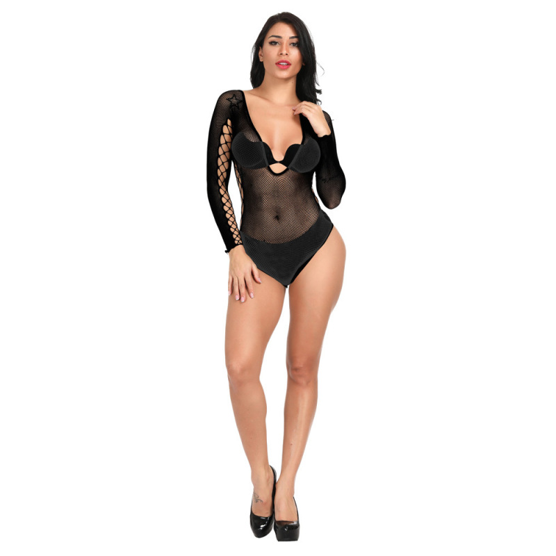 w350--Sexy net clothing tight hollow net clothing