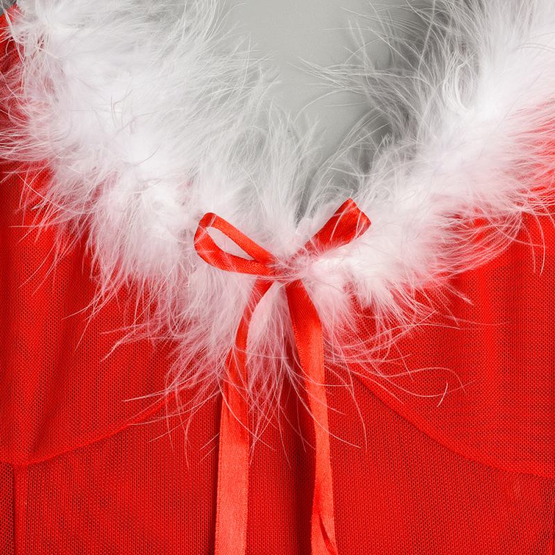 SD0007-Christmas sexy women's clothing INS hot European and American style sexy fur stitching girl nightclub PARTY garter set