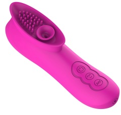 MY-941--12-channel silicone sucking massage stick oral sex device