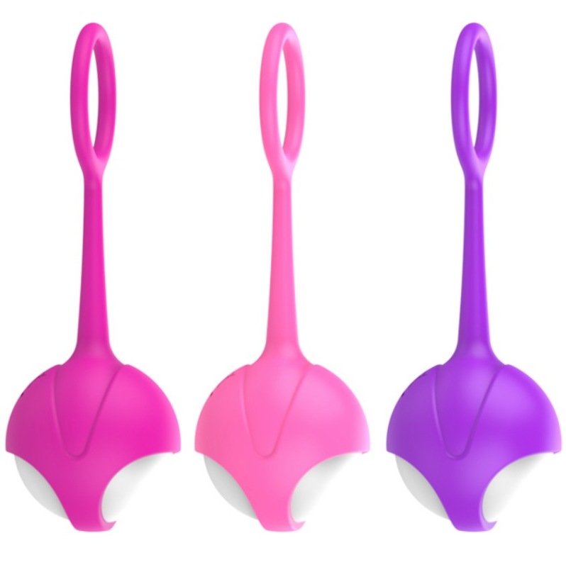MY-2015Y--Female vaginal silicone dumbbell ball