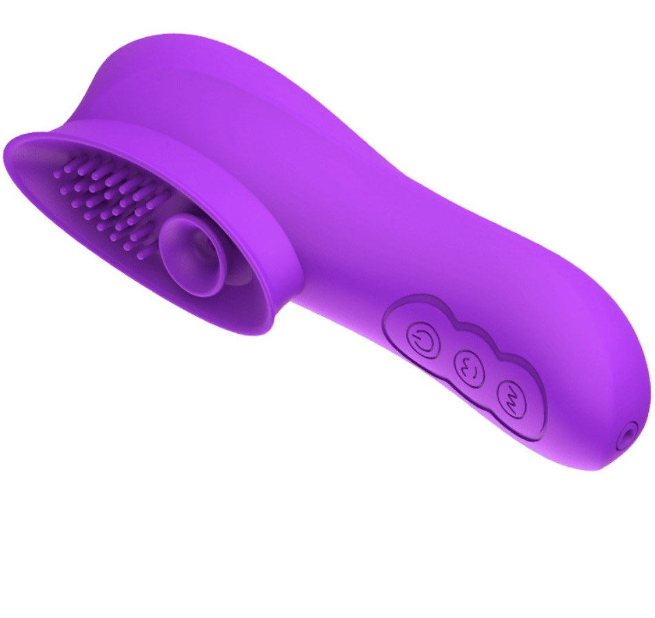 MY-941--12-channel silicone sucking massage stick oral sex device