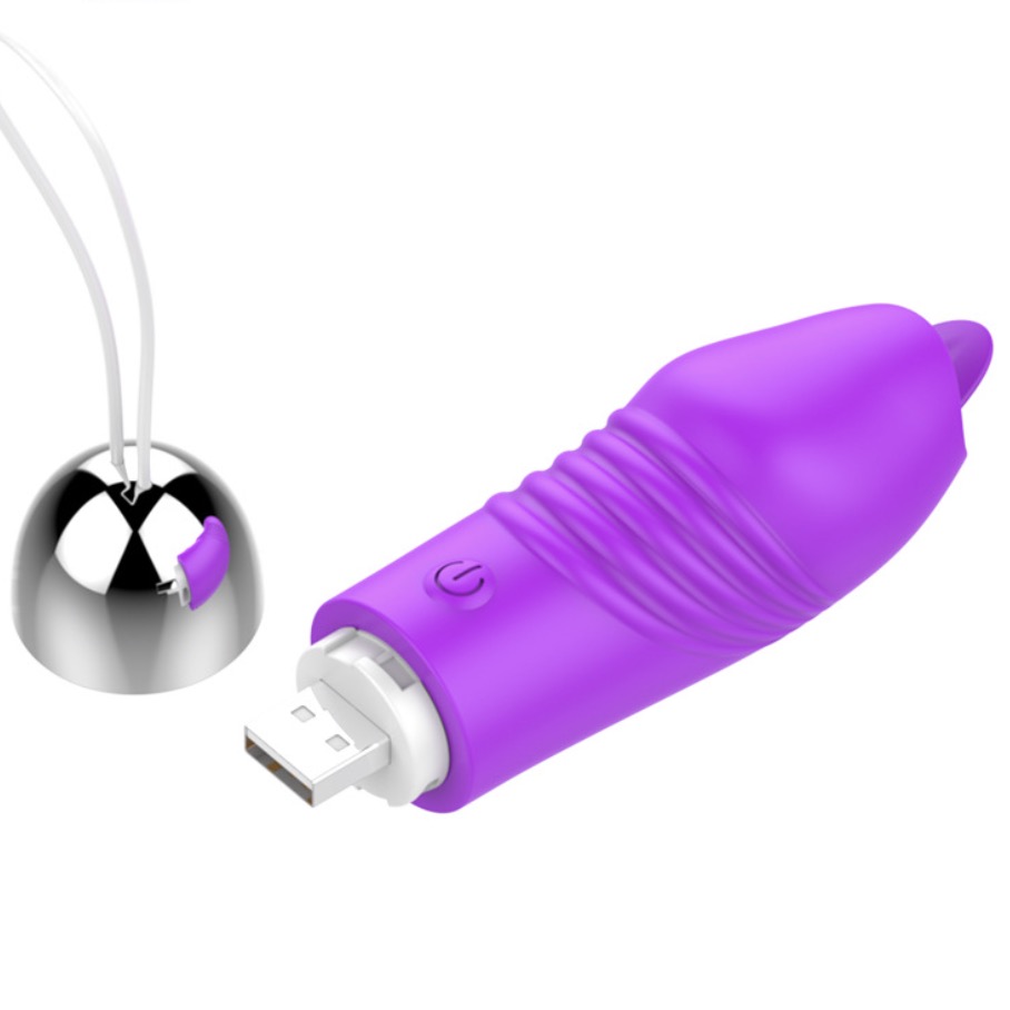 MY-2009--New silicone remote-controlled vibrator for women with strong vibrating tongue licking masturbation device