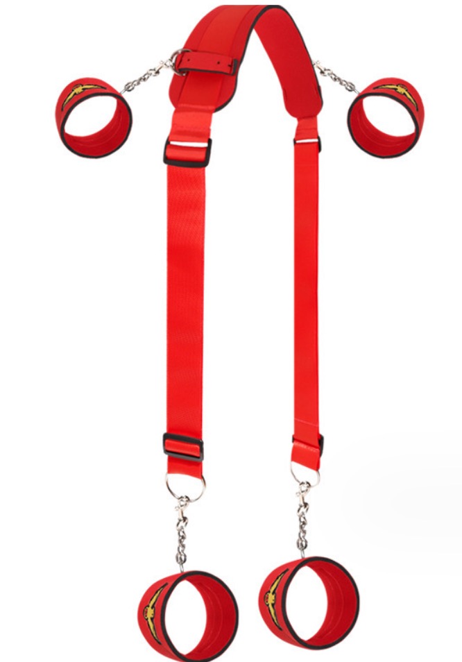 SS2014--SM magic leg-splitting belt binding hand and foot cuffs alternative sex toys for couples