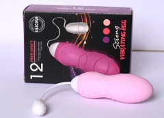 MY-852--Wireless remote control vibrating egg silicone single vibrating egg 12 frequency vibration massager