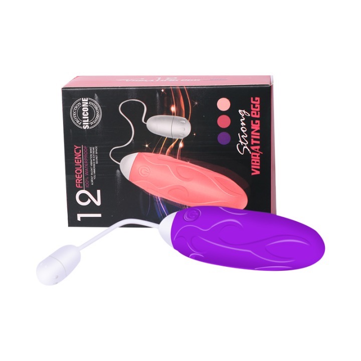 MY-850--Wireless remote control vibrating egg silicone single vibrating egg 12 frequency vibration massager