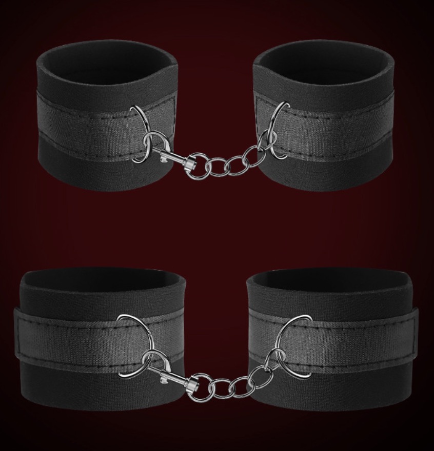 SS2045--SM bed binding SM props couple bondage handcuffs set