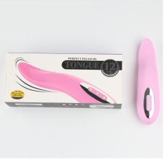 MY-908--New rechargeable tongue one-click strong vibration massage female masturbation device