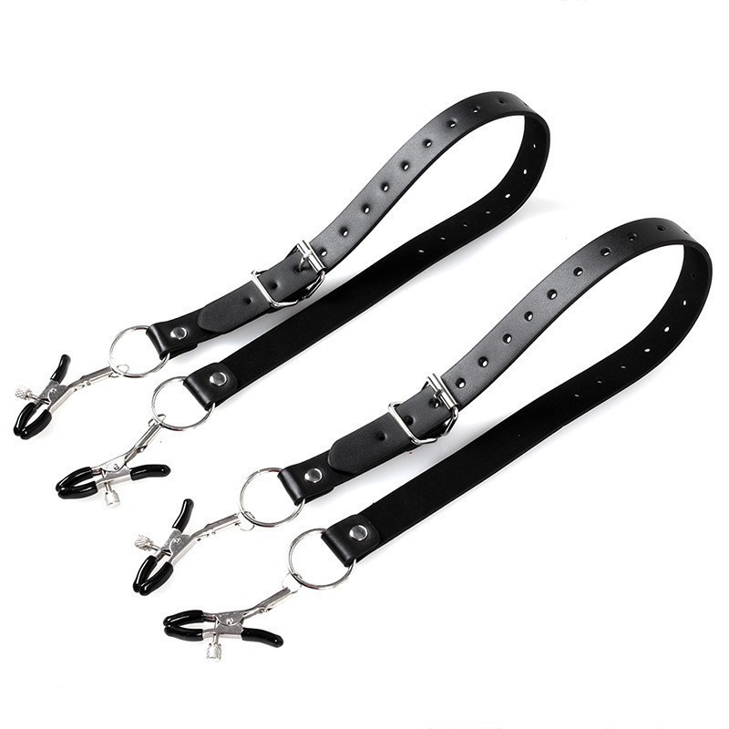 SS2013--SM-leather nipple clamp adult products sex toy