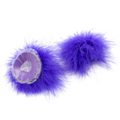 202400061--Feather breast patch, loose shot of adult products, clothing, props, chest patch