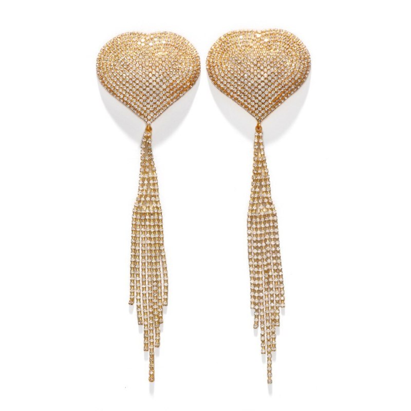 LB2022--Hot love tassel breast patch sexy sexy bikini rhinestone breast patch