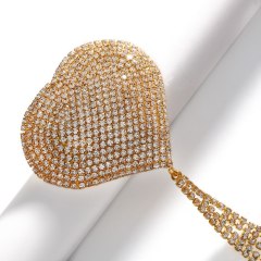 LB2022--Hot love tassel breast patch sexy sexy bikini rhinestone breast patch