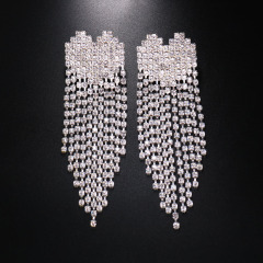 YLJ2205--New fashionable love tassel chest stickers sexy rhinestone chest ornaments