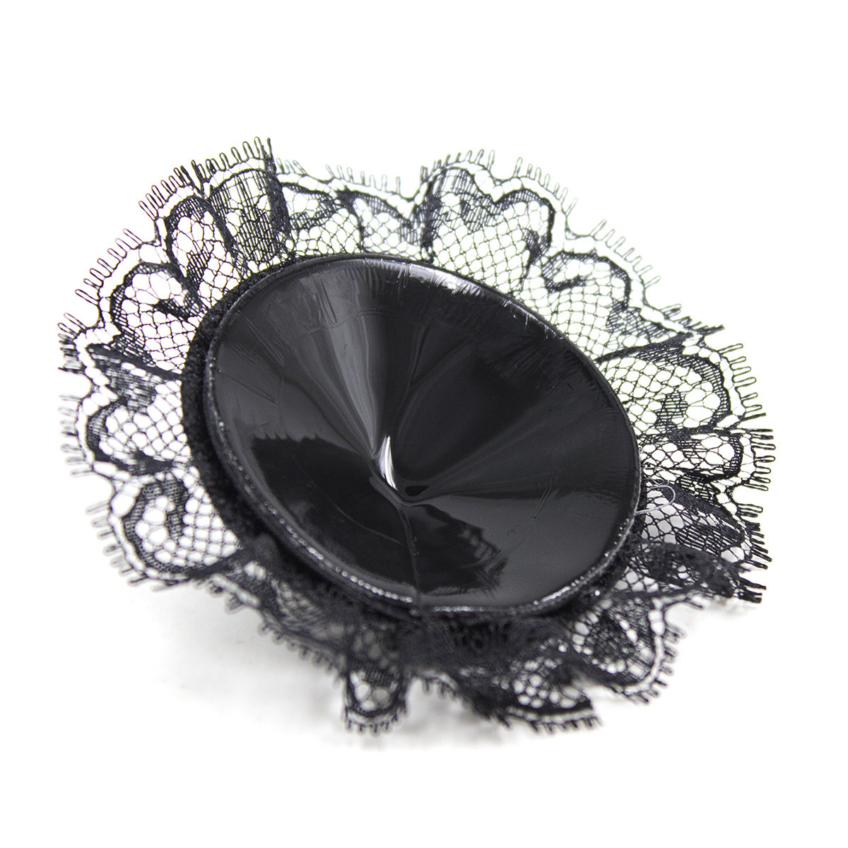202401008--Lace nipple black PU breast patch