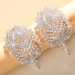 LB2024--New tassel rhinestone breast patch, sexy and fun non-pierced breast patch