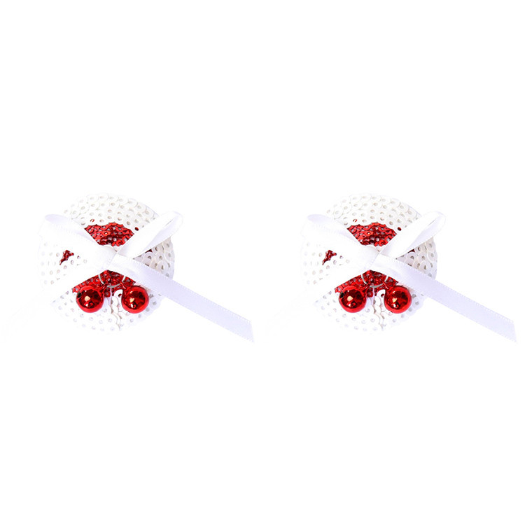 202000091--Round nipple pads with red and white punk blocking silicone patches