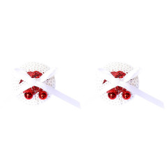 202000091--Round nipple pads with red and white punk blocking silicone patches