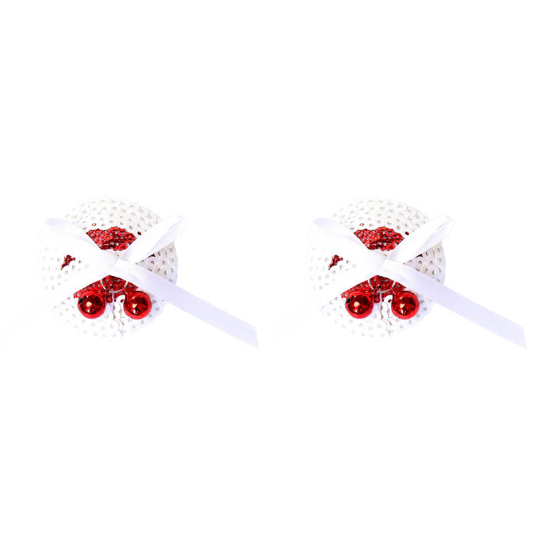 202000091--Round nipple pads with red and white punk blocking silicone patches