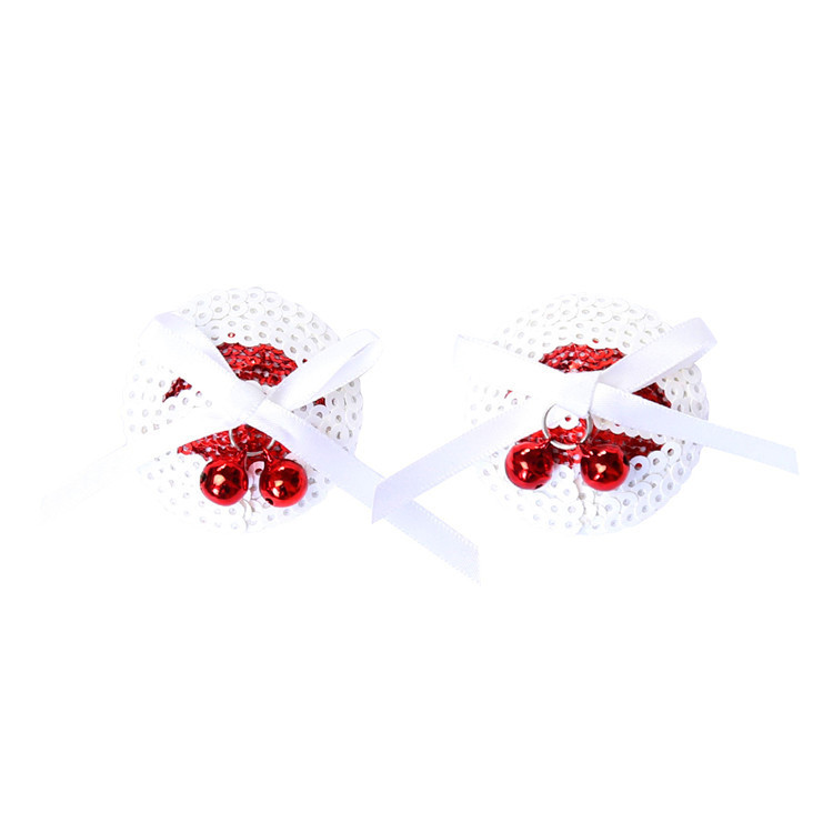 202000091--Round nipple pads with red and white punk blocking silicone patches