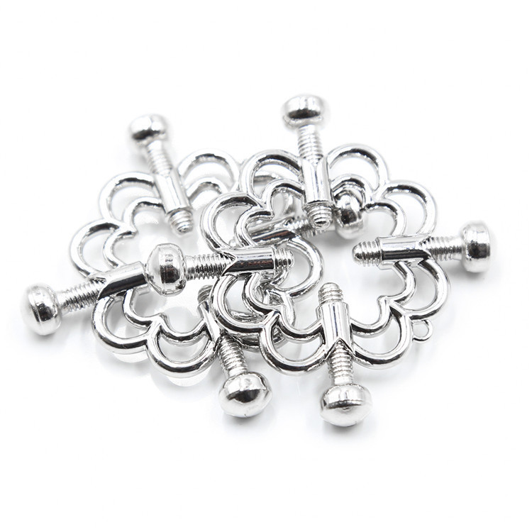 201100093--Sexy breast clamps, flower-shaped breast clamps, sexy flirting adjustable breast clamps