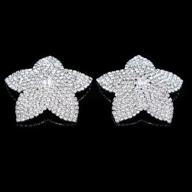 YLJ2203--New fashionable five-pointed star chest stickers sexy rhinestone chest ornaments