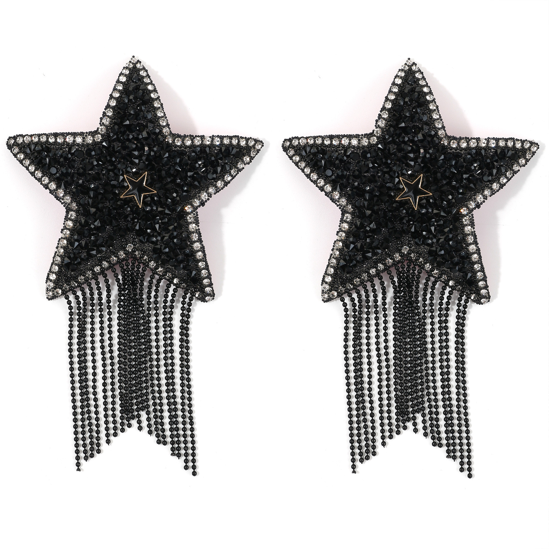 NPD0002--Five-pointed star breast patch sexy tassel women's breast patch