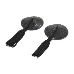 201101004--Round SM nipple patch sequined silicone nipple patch adhesive patch