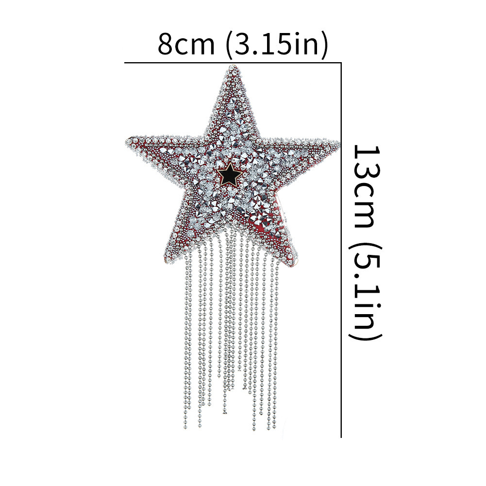 NPD0002--Five-pointed star breast patch sexy tassel women's breast patch