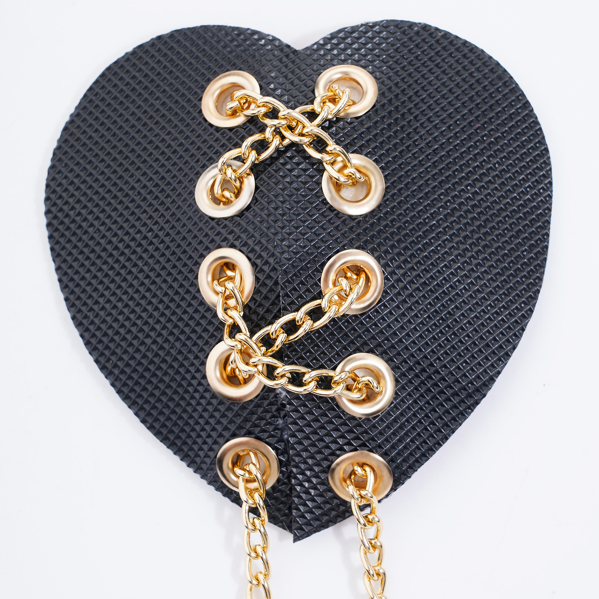 NPC0039--Punk style chest chain integrated chain jewelry European and American body chain nipple chain leather sexy lady love chest patch