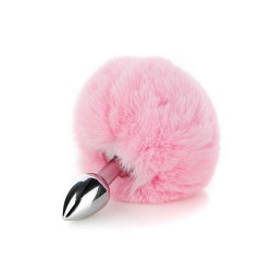 SZ014--Sex toys sm metal back yard fox tail anal plug hair ball anal plug small size