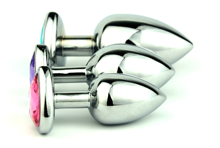 wo-11-Sex toys, adult products, metal anal plug, heart-shaped anal plug, anus expansion masturbation toy