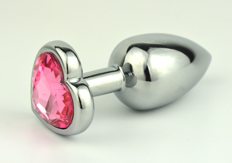 wo-11-Sex toys, adult products, metal anal plug, heart-shaped anal plug, anus expansion masturbation toy