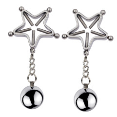 SZ016--Sex toys SM nipple clamp metal sex toys male and female couples student sex toys gravity ball weight-bearing pendant vaginal clamp