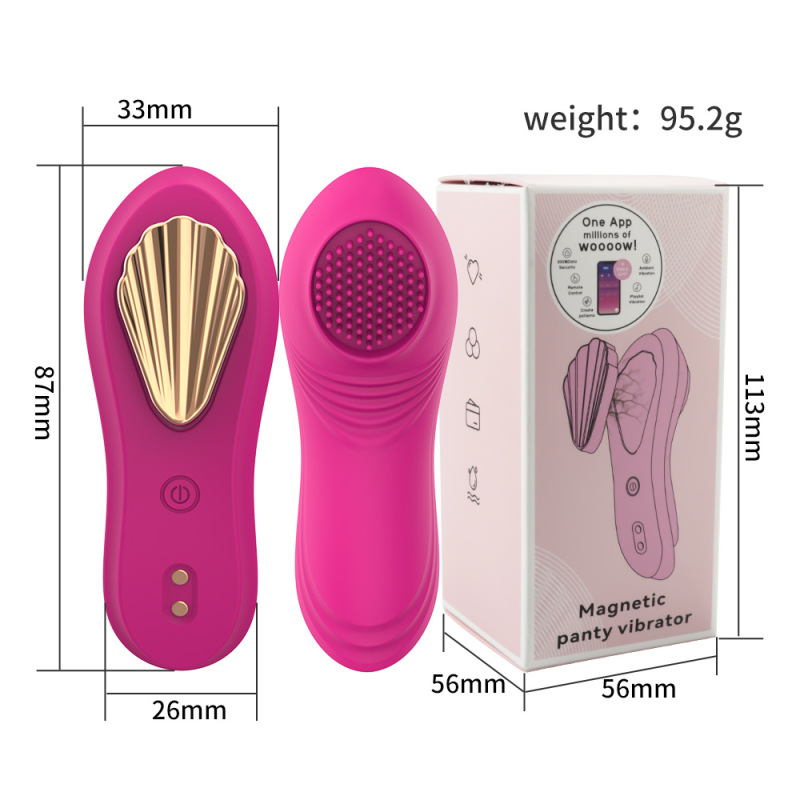 TD1006--APP Burr Magnetic Buckle Wireless Wearable Women's Underwear Vibrator Masturbator