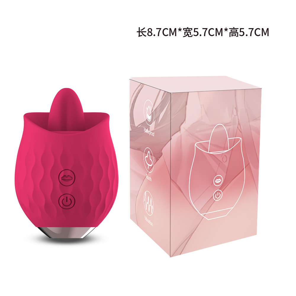 TD1070--Adult products manufacturer wholesale rose tongue licking masturbation device female vibrator vibrator