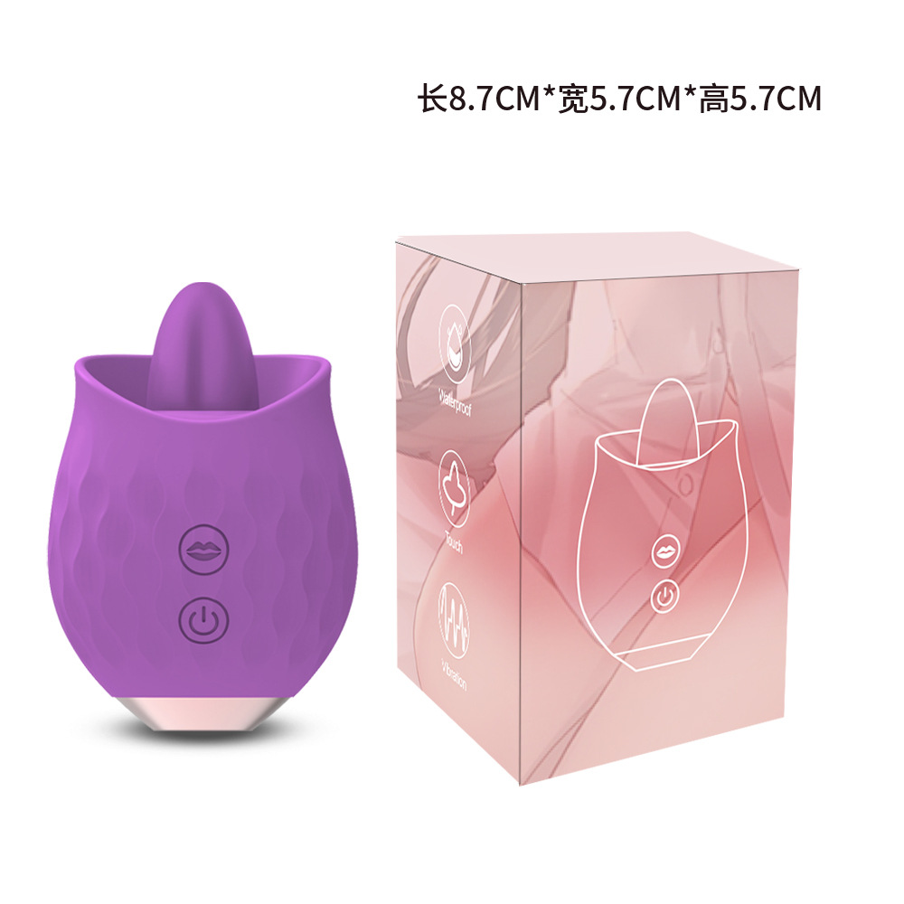 TD1070--Adult products manufacturer wholesale rose tongue licking masturbation device female vibrator vibrator