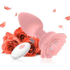 GS431--Charging APP remote control rose silicone anal plug female masturbation device