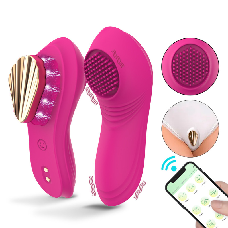 TD1006--APP Burr Magnetic Buckle Wireless Wearable Women's Underwear Vibrator Masturbator