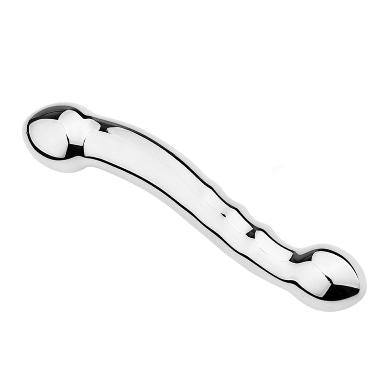 wo-28-Metal stainless steel prostate massager masturbation stick anal plug anal plug