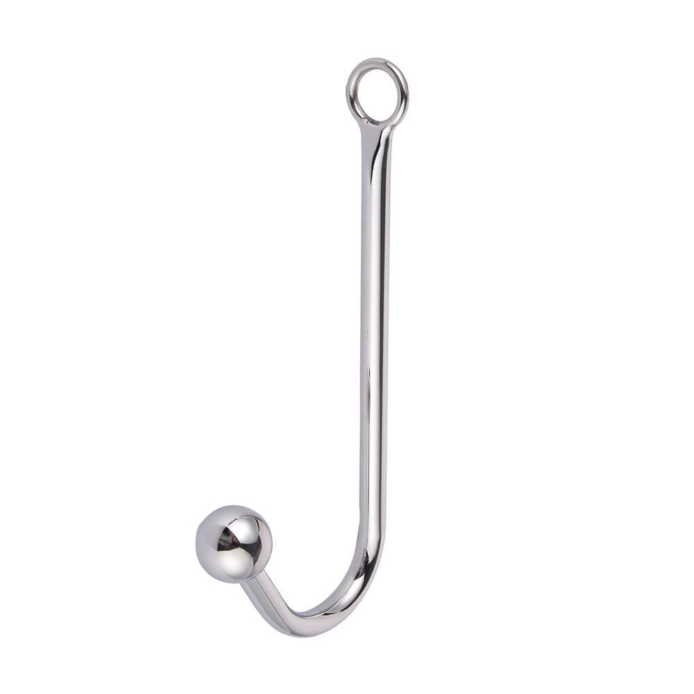 wo-26-Sex toys toy metal anal hook stainless steel SM single ball anal hook sex