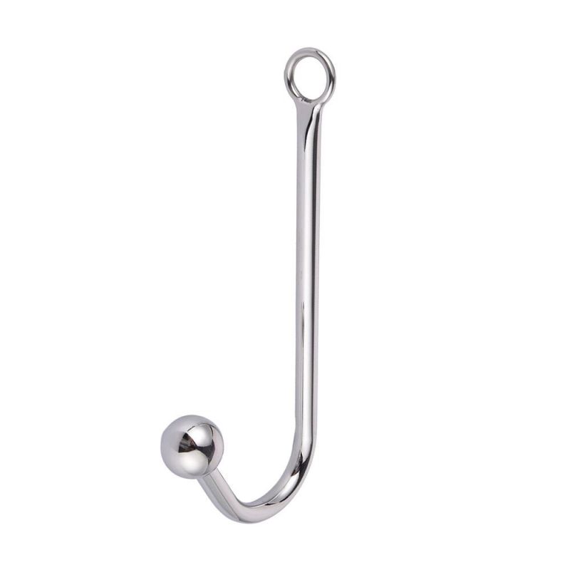 wo-26-Sex toys toy metal anal hook stainless steel SM single ball anal hook sex