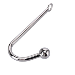 wo-26-Sex toys toy metal anal hook stainless steel SM single ball anal hook sex