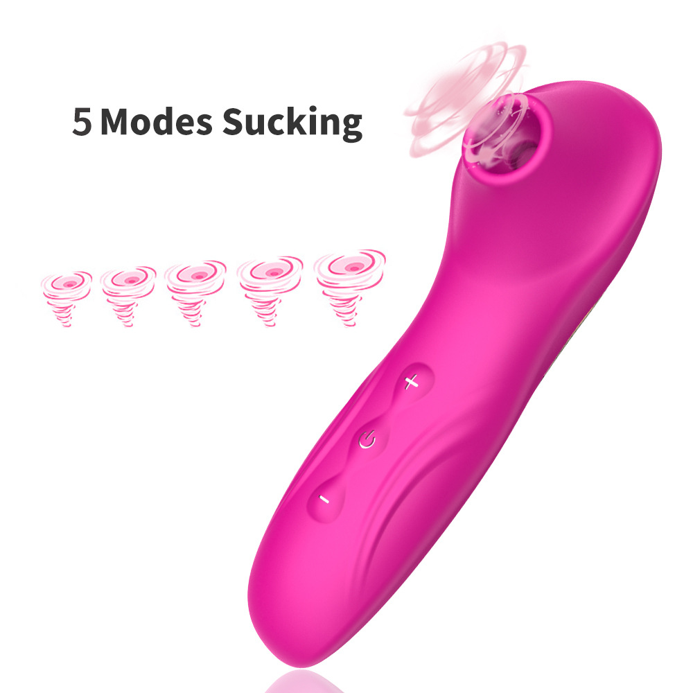 RF053--Rechargeable sucking teasing massage female masturbation vibrator