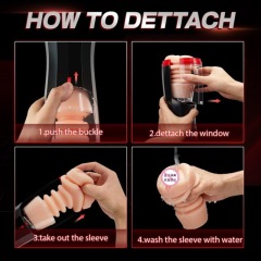 AL999--King Kong Aircraft Cup Male Masturbator Telescopic Fully Automatic Vibrating Penis Exerciser