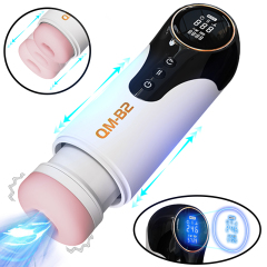 AL998--New product B2 bombing machine cup retractable sucking LCD counting male masturbation device