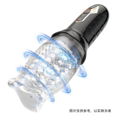 A44--Bellucci Rotating Aircraft Cup Vibration Wrapped Silicone Liner Male Masturbator