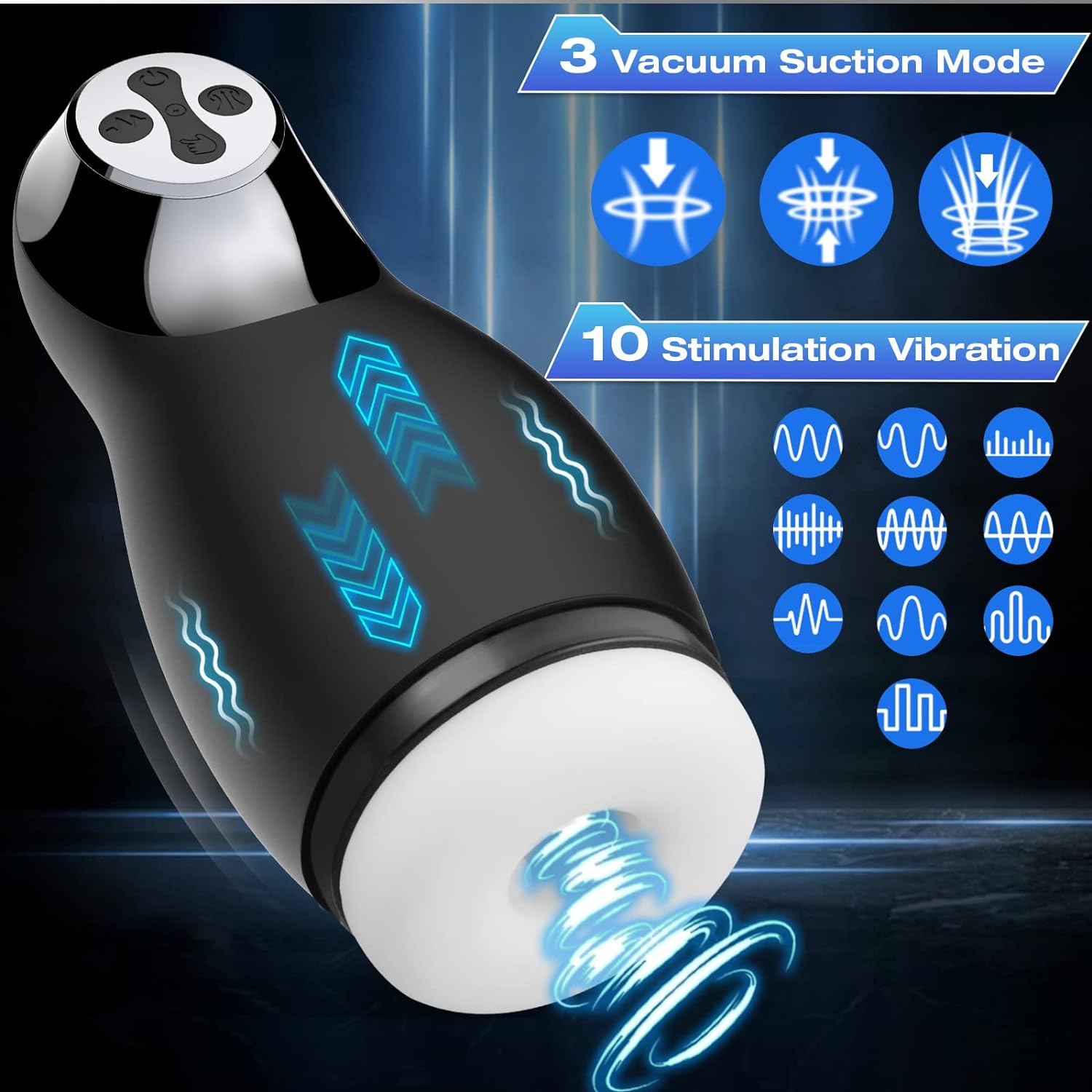 AL996--Xingyun aircraft cup vibrating sucking male electric masturbator penis exerciser