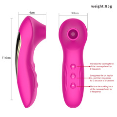 RF053--Rechargeable sucking teasing massage female masturbation vibrator